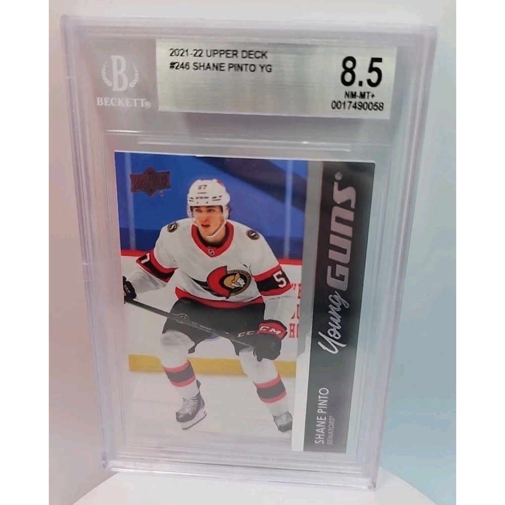 2021-22 Upper Deck Young Guns #246 Shane Pinto 8.5 NM-MT+ Graded